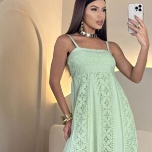 vestido longo jardim